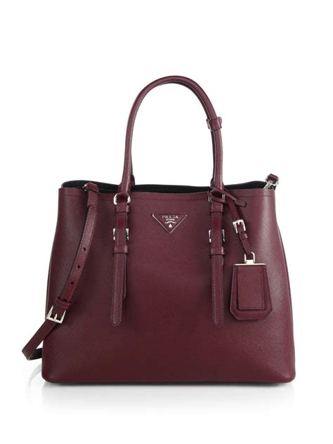 prada saffiano cuir double medium|Prada saffiano cuir.